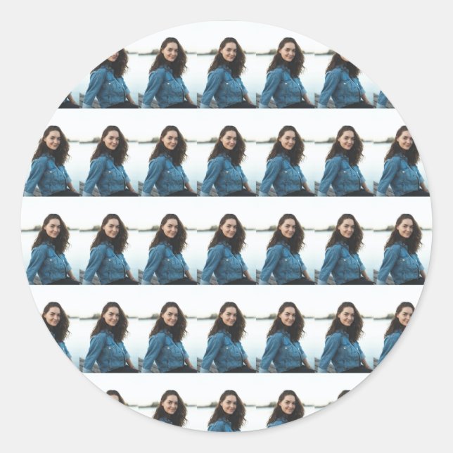 Adesivo Redondo Custom Photo Personalized (Frente)