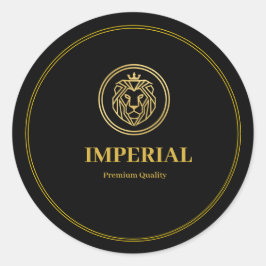 Adesivo Redondo Custom Premium Round Business Logo Sticker