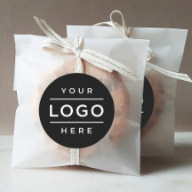Custom Round Black Business Logo Promo