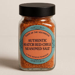 Adesivo Redondo Custom Southwest Authentic Hatch Red Chile Spice