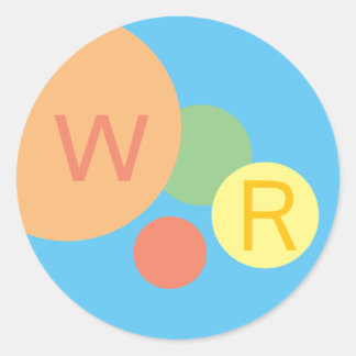 Adesivo Redondo custom Sticker pastel rainbow confetti circles fun