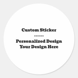 Adesivo Redondo Custom Sticker – Personalized Design