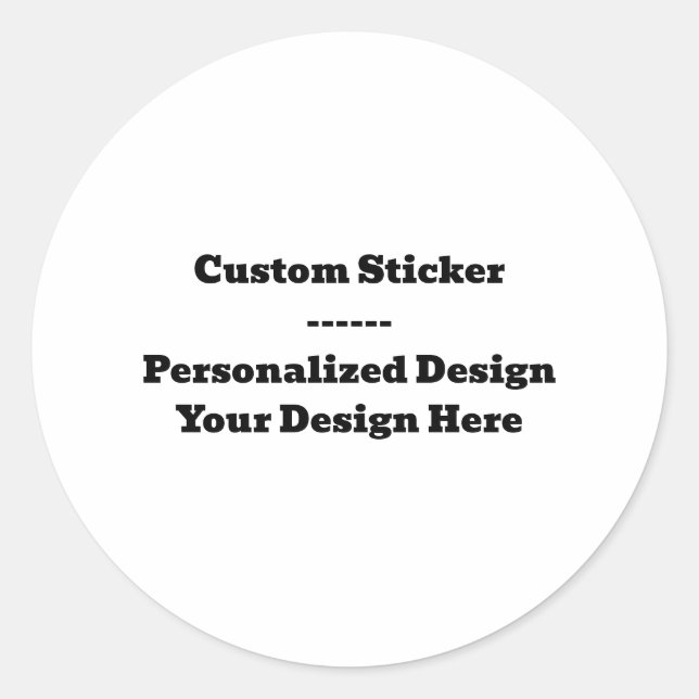 Adesivo Redondo Custom Sticker Sheet - Personalized Design Decal (Frente)