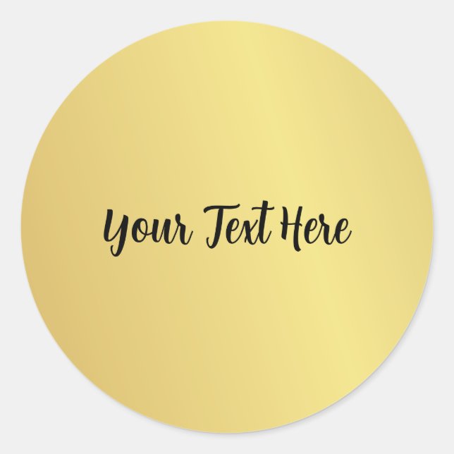 Adesivo Redondo Custom Text (Frente)