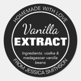 Adesivo Redondo Customizable Homemade Items Label