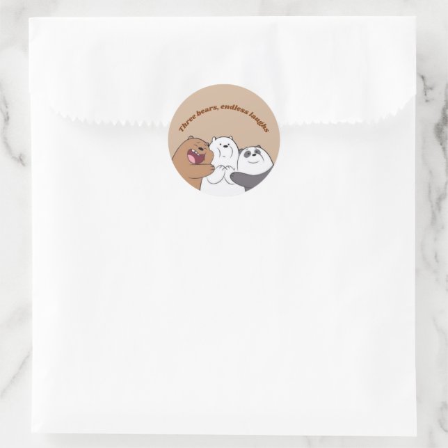 Adesivo Redondo Cute Aesthetic Sticker  (Bolsa)