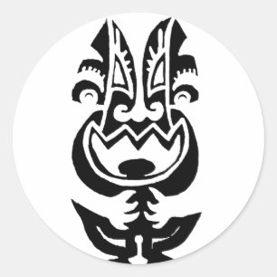 Adesivo Redondo Cute assustador