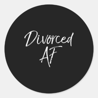 Adesivo Redondo Cute Divorce Gift For Women Funny Divorcee Idea Di