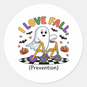 Adesivo Redondo Cute I Love Quall Prevention Physical Therapy Ghos