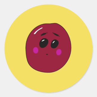 Adesivo Redondo Cute Little Cherry Fruit bordador For Vegans