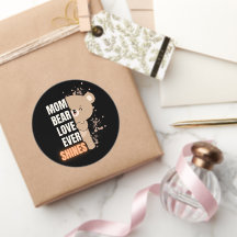 Cute Mama Bear Text Illustration