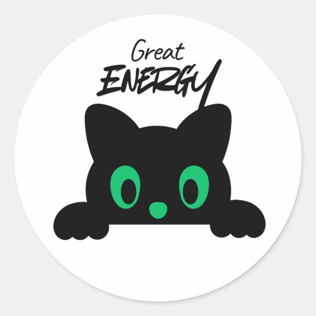 Adesivo Redondo Cute Minimal Kawaii Animal Face Sticker (Frente)