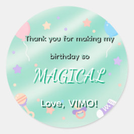 Adesivo Redondo Cute Pastel Aesthetic Stickers 