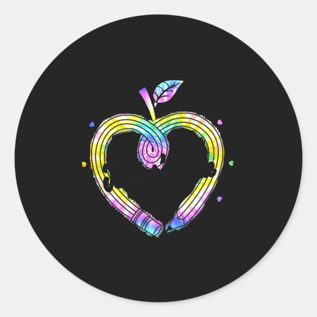 Adesivo Redondo Cute Teacher's Aide Shirt Appreciation Day Gift He (Frente)