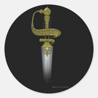 Adesivo Redondo Cutelo épico