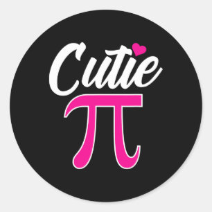 Adesivo Redondo Cutie Pi Funny Pi Day Co.