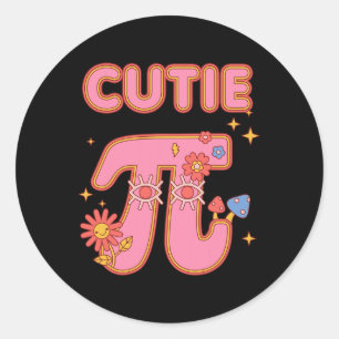 Adesivo Redondo Cutie Pi Pie Happy Pi Day Matemática Professora