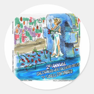 Adesivo Redondo Cyber Beauty Queen Funny Oferece Cartões De Camise