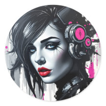 Cyberpunk Rebel Girl