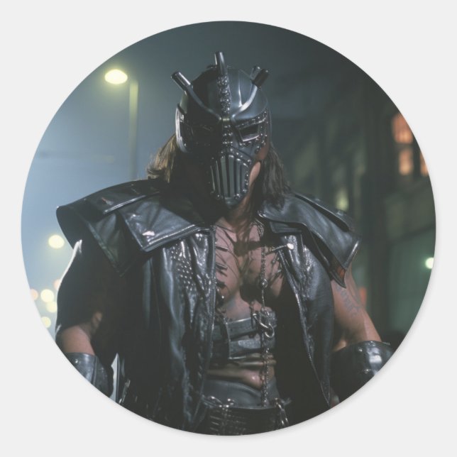 Adesivo Redondo Cyberpunk Villain (Frente)