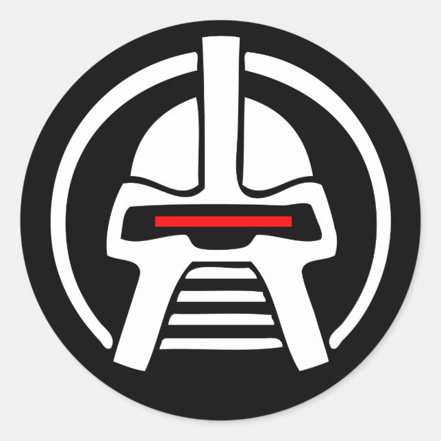 Adesivo Redondo Cyborg (Frente)