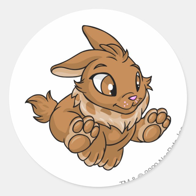 Adesivo Redondo Cybunny Brown (Frente)