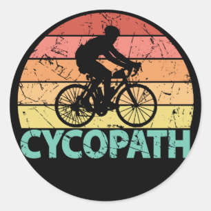 Adesivo Redondo Cycopath Funny Cycling