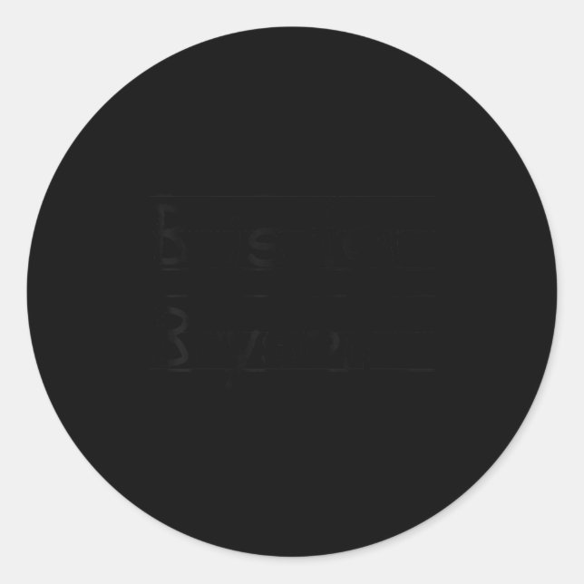 Adesivo Redondo D B Is For Bryson Name Student Kindergarten  (Frente)