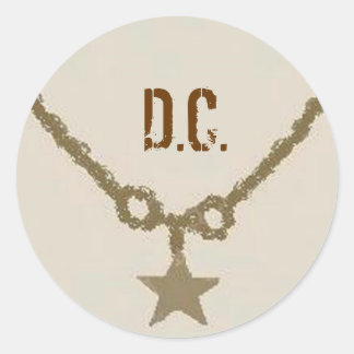 ADESIVO REDONDO D.C. STICKER