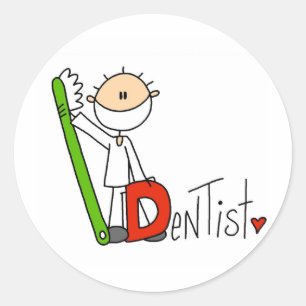 Adesivo Redondo D é para Dentist