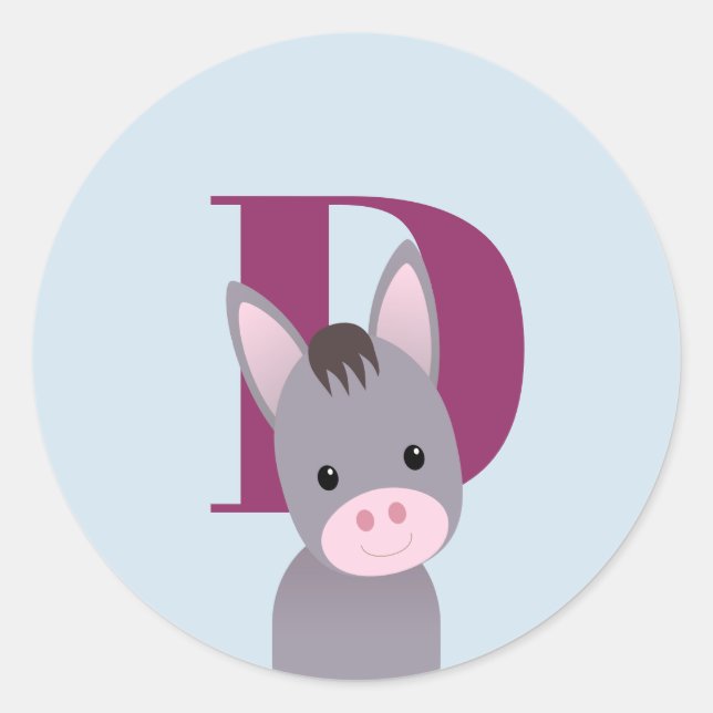 Adesivo Redondo D para Donkey (Frente)