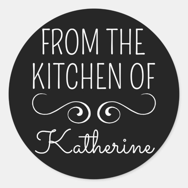 Adesivo Redondo Da Cozinha De (Frente)