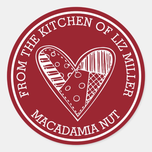 Adesivo Redondo Da Cozinha De (Frente)