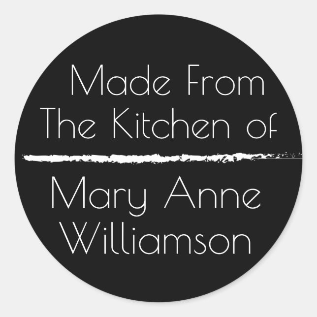 Adesivo Redondo Da Cozinha De (Frente)