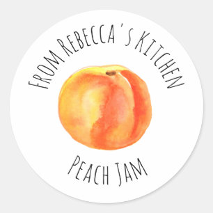 Adesivo Redondo Da Cozinha De Peach Jam Classic Round