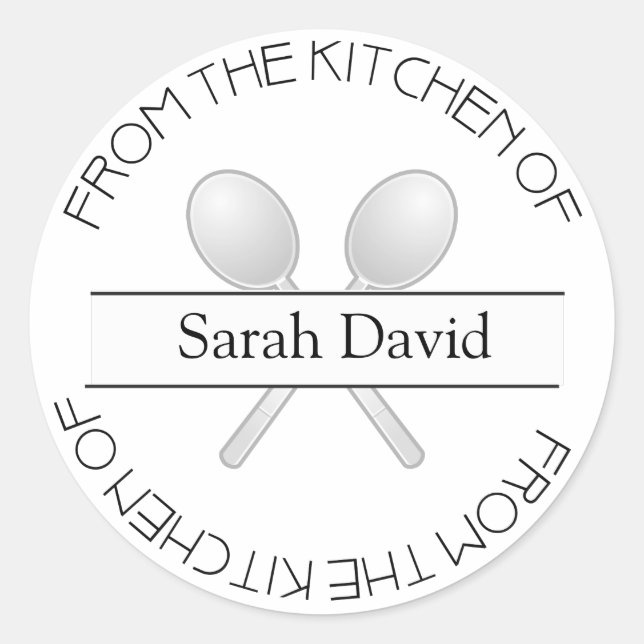 Adesivo Redondo Da Cozinha DE: Stickers (Frente)