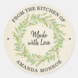 Adesivo Redondo Da cozinha de Wreath