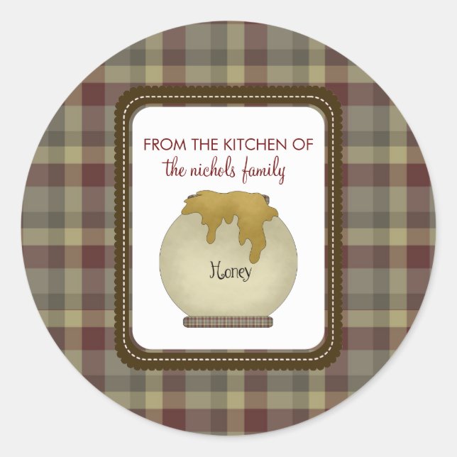 Adesivo Redondo Da Cozinha Dos Pinheiros (Frente)