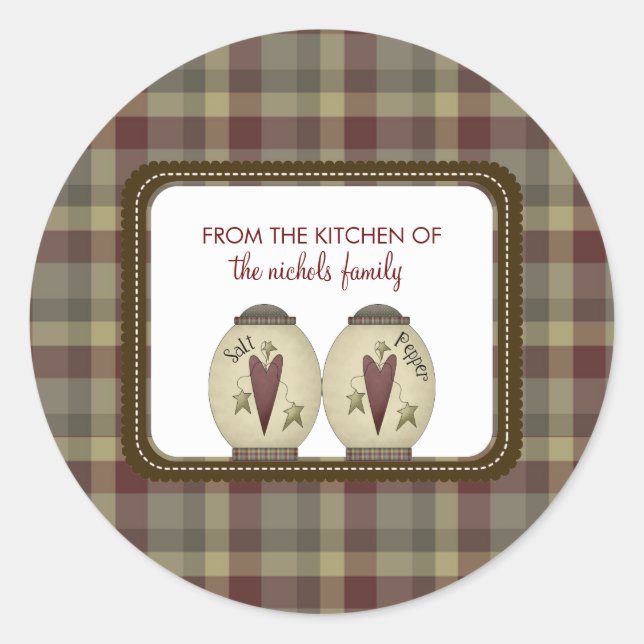 Adesivo Redondo Da Cozinha Dos Pinheiros (Frente)