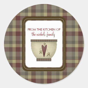 Adesivo Redondo Da Cozinha Dos Pinheiros