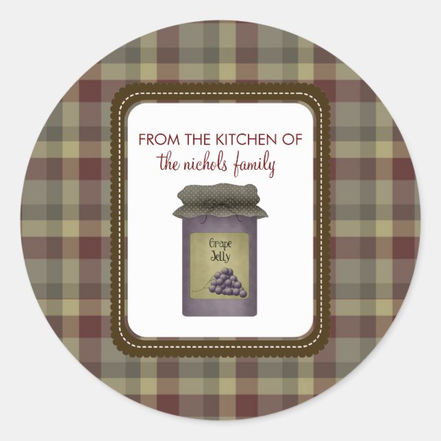 Adesivo Redondo Da Cozinha Dos Pinheiros (Frente)