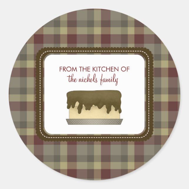 Adesivo Redondo Da Cozinha Dos Pinheiros (Frente)