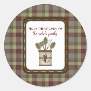 Adesivo Redondo Da Cozinha Dos Pinheiros