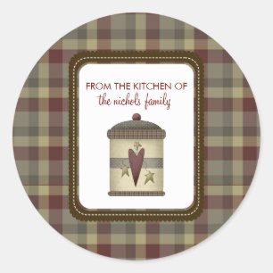 Adesivo Redondo Da Cozinha Dos Pinheiros