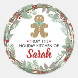 Adesivo Redondo Da Cozinha dos Stickers Feriados