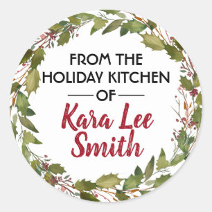 Adesivo Redondo Da Cozinha dos Stickers Feriados