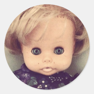 Adesivo Redondo Da "etiqueta mestra da arte do álbum do ponto