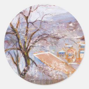 Adesivo Redondo Da periferia de Paris, Hugo Simberg