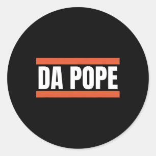 Adesivo Redondo Da Pope Da América O Papa Leo Xiv Do Papa De Chica