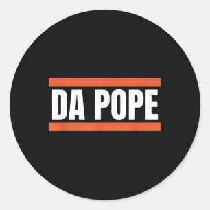 Adesivo Redondo Da Pope Da América O Papa Leo Xiv Do Papa De Chica